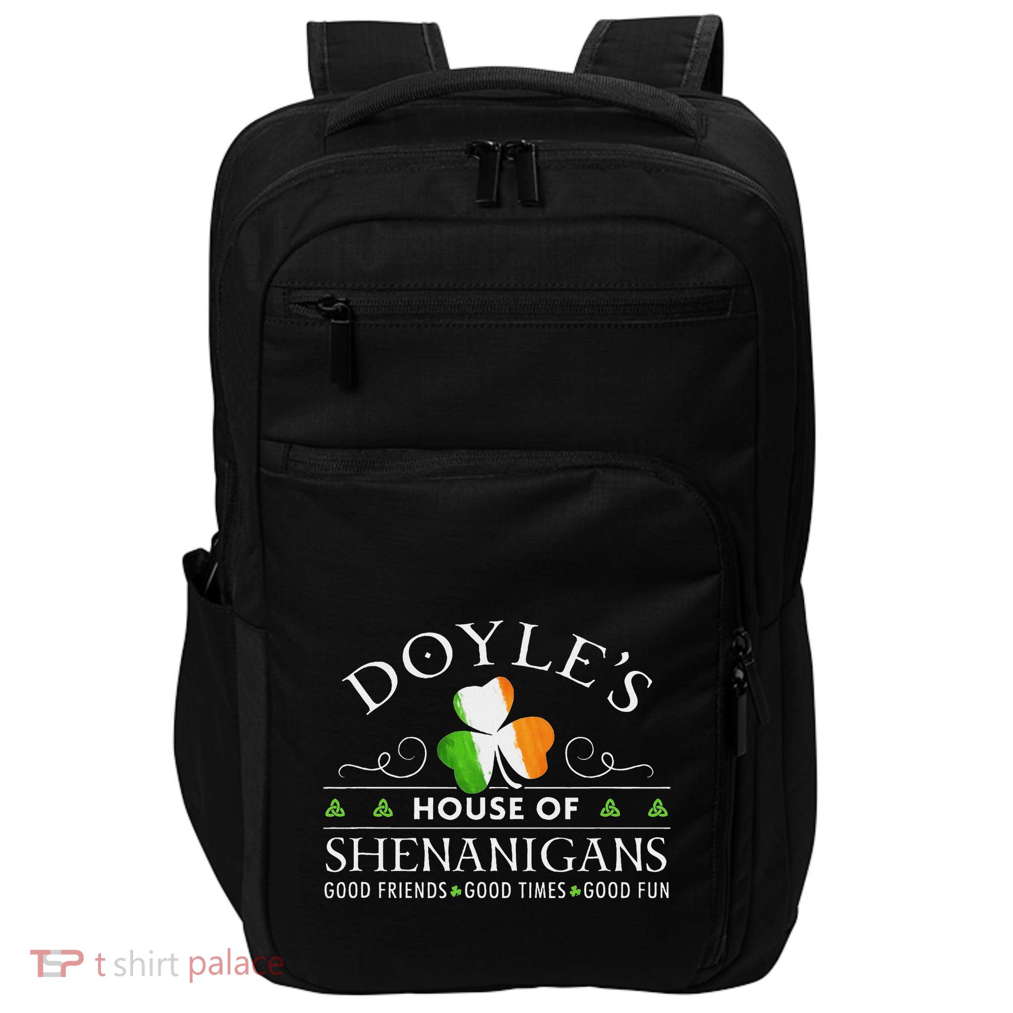 Doyle House Of Shenanigans Irish Family Name Impact Tech Backpack
