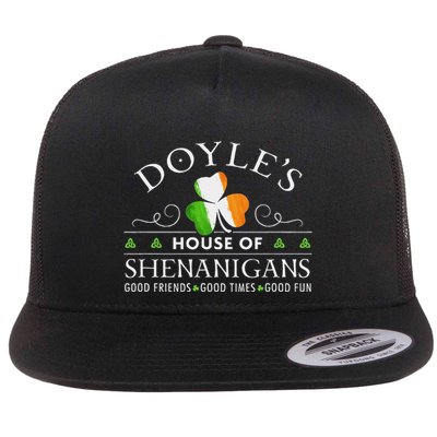 Doyle House Of Shenanigans Irish Family Name Flatbill Hat
