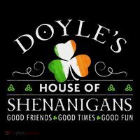 Doyle House Of Shenanigans Irish Family Name Youth Performance Sprint T-Shirt