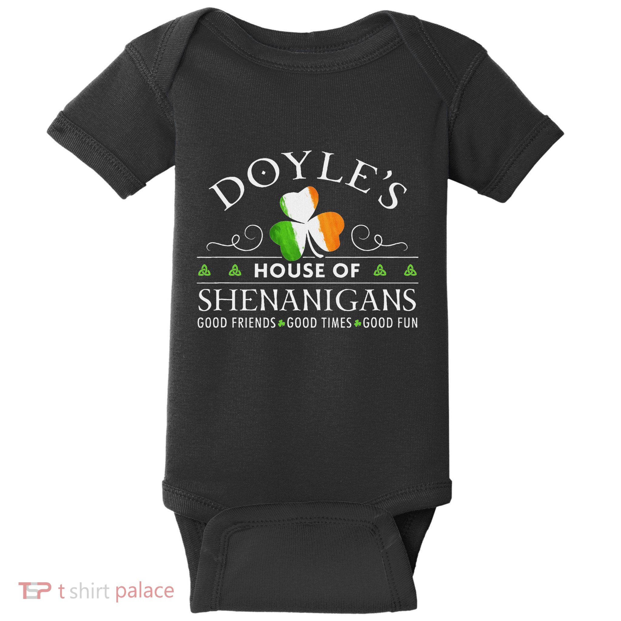 Doyle House Of Shenanigans Irish Family Name Baby Bodysuit