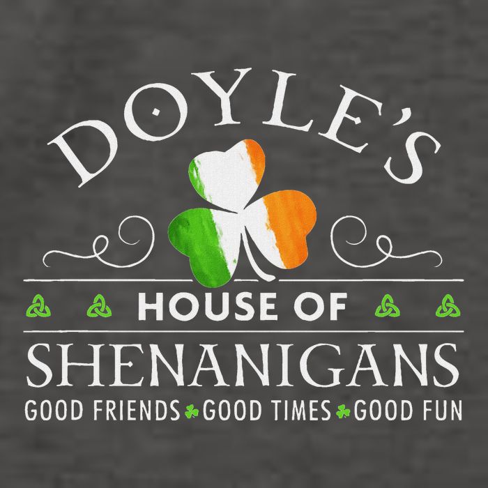 Doyle House Of Shenanigans Irish Family Name Vector Backpack