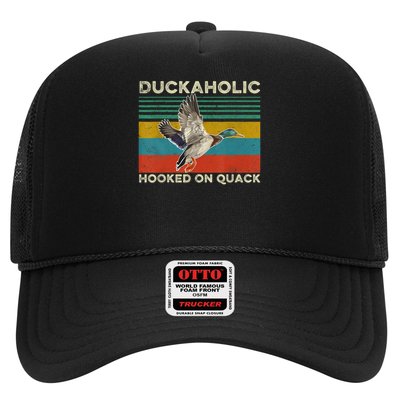 Duckaholic Hooked On Quack Funny Duck Hunting Hunter Trucker Hat