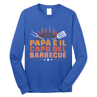 Dad Head Of The Barbecue Grill Father Bbq Cute Gift Long Sleeve Shirt