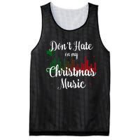 DonT Hate On My Christmas Music Graphic Sound Bar Mesh Reversible Basketball Jersey Tank