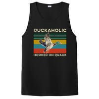 Duckaholic Hooked On Quack Funny Duck Hunting Hunter Gift PosiCharge Competitor Tank