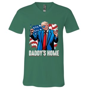 DaddyS Home President Trump Inauguration Day 2025 V-Neck T-Shirt