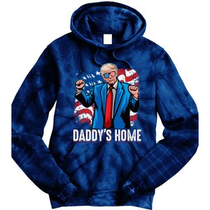 DaddyS Home President Trump Inauguration Day 2025 Tie Dye Hoodie