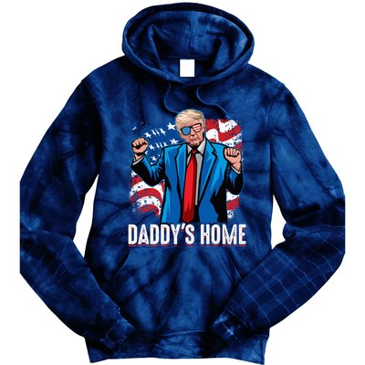 DaddyS Home President Trump Inauguration Day 2025 Tie Dye Hoodie