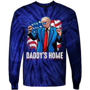 DaddyS Home President Trump Inauguration Day 2025 Tie-Dye Long Sleeve Shirt