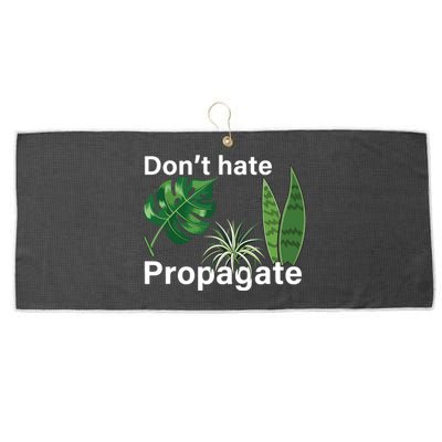 Dont Hate Propagate Monstera Sansevieria Dracaena Houseplant Large Microfiber Waffle Golf Towel