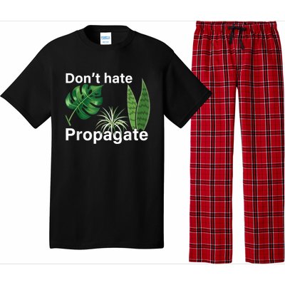 Dont Hate Propagate Monstera Sansevieria Dracaena Houseplant Pajama Set