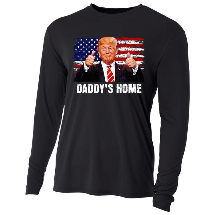 DaddyS Home President Trump 2024 Trump Won President 47 Cooling Performance Long Sleeve Crew