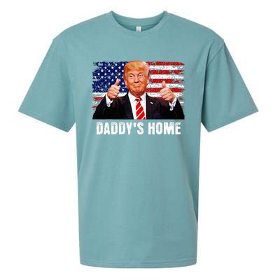 DaddyS Home President Trump 2024 Trump Won President 47 Sueded Cloud Jersey T-Shirt