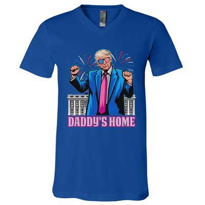 DaddyS Home President Trump Inauguration Day 2025 V-Neck T-Shirt