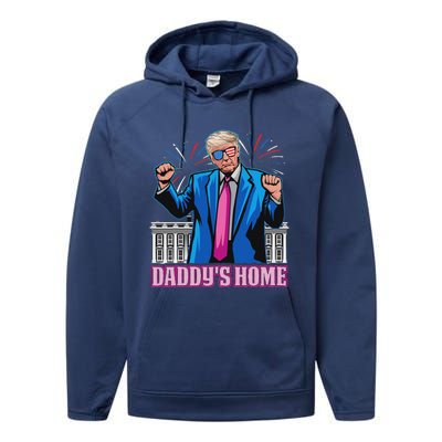 DaddyS Home President Trump Inauguration Day 2025 Performance Fleece Hoodie