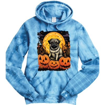 Dog Halloween Pug Tie Dye Hoodie