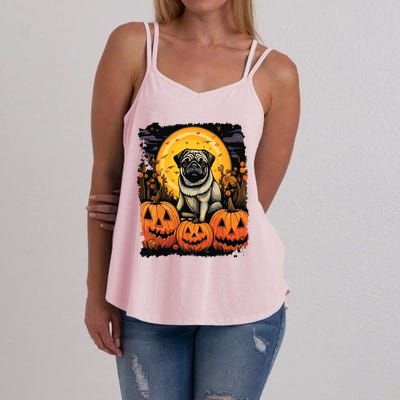 Dog Halloween Pug Women's Strappy Tank