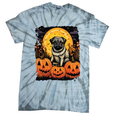 Dog Halloween Pug Tie-Dye T-Shirt