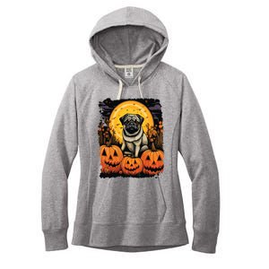 Dog Halloween Pug Women's Fleece Hoodie