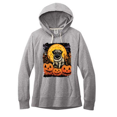 Dog Halloween Pug Women's Fleece Hoodie