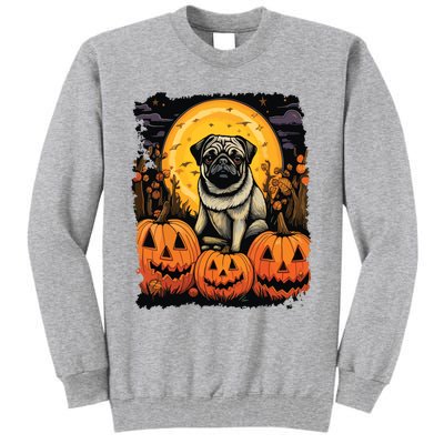 Dog Halloween Pug Tall Sweatshirt