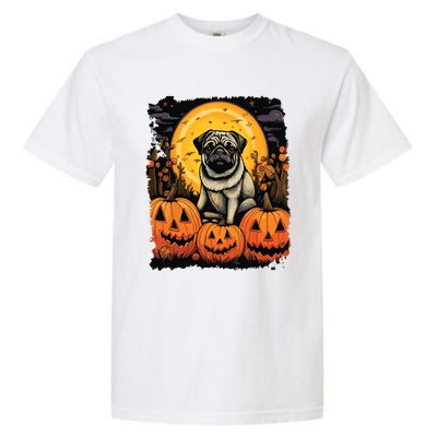 Dog Halloween Pug Garment-Dyed Heavyweight T-Shirt