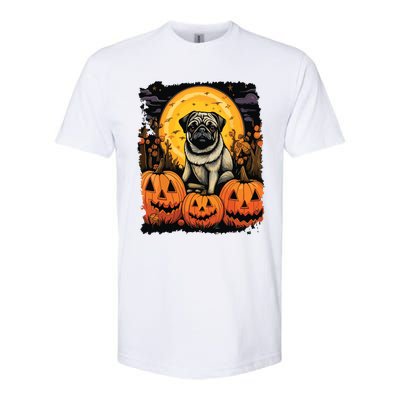 Dog Halloween Pug Softstyle CVC T-Shirt