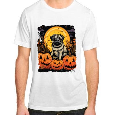 Dog Halloween Pug Adult ChromaSoft Performance T-Shirt