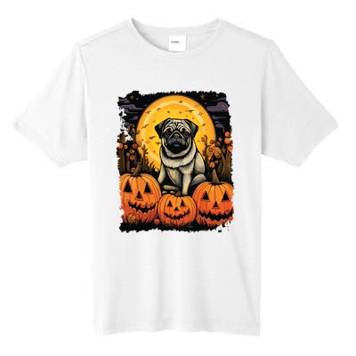 Dog Halloween Pug Tall Fusion ChromaSoft Performance T-Shirt