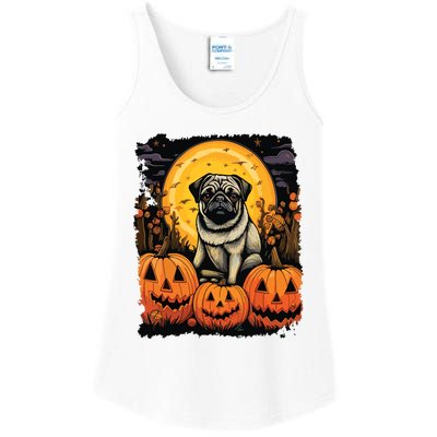 Dog Halloween Pug Ladies Essential Tank