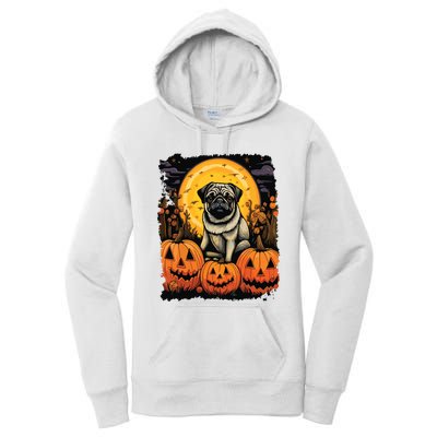 Dog Halloween Pug Women's Pullover Hoodie