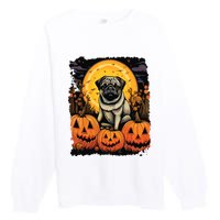 Dog Halloween Pug Premium Crewneck Sweatshirt