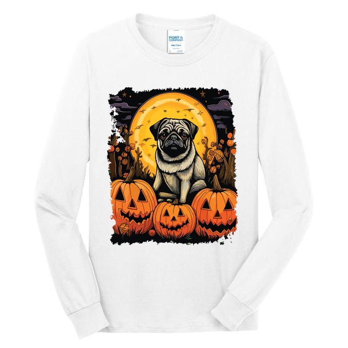 Dog Halloween Pug Tall Long Sleeve T-Shirt