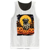 Dog Halloween Pug Mesh Reversible Basketball Jersey Tank