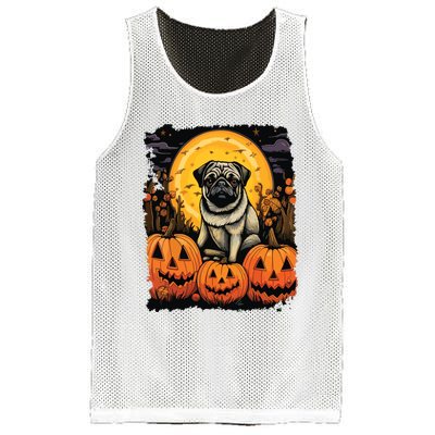 Dog Halloween Pug Mesh Reversible Basketball Jersey Tank