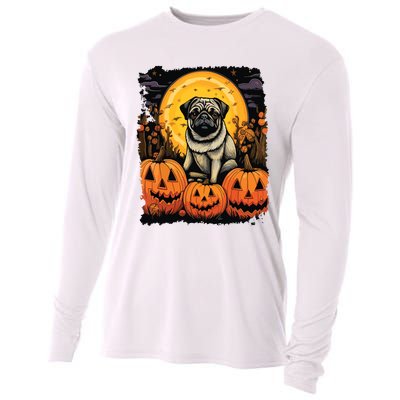 Dog Halloween Pug Cooling Performance Long Sleeve Crew