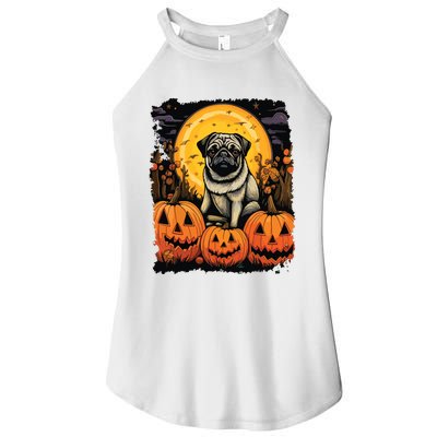 Dog Halloween Pug Women's Perfect Tri Rocker Tank