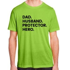 Dad Husband Protector Hero Gift Fathers Day Gift Adult ChromaSoft Performance T-Shirt