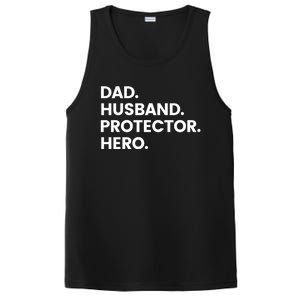 Dad Husband Protector Hero Gift Fathers Day Gift PosiCharge Competitor Tank