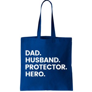 Dad Husband Protector Hero Gift Fathers Day Gift Tote Bag