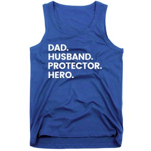 Dad Husband Protector Hero Gift Fathers Day Gift Tank Top