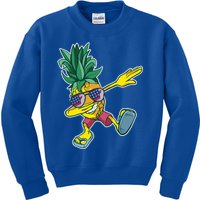 Dabbing Hawaiian Pineapple 4th Of July Sunglasses Gift Kids Sweatshirt