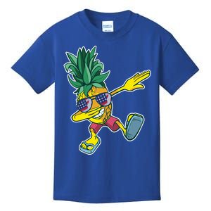 Dabbing Hawaiian Pineapple 4th Of July Sunglasses Gift Kids T-Shirt