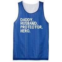 Daddy Husband Protector Hero Cool Gift Funny Fathers Day Funny Gift Mesh Reversible Basketball Jersey Tank