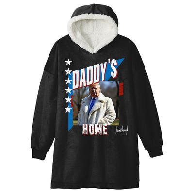DaddyS Home Patriotic Donald Trump Hooded Wearable Blanket