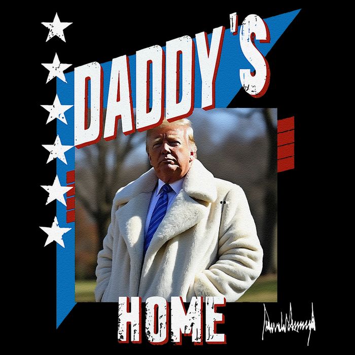 DaddyS Home Patriotic Donald Trump Drawstring Bag