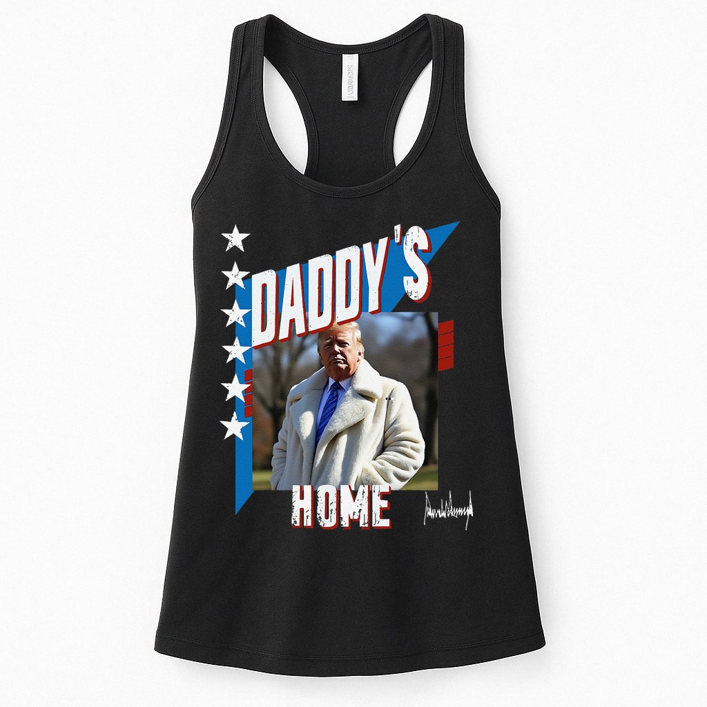 DaddyS Home Patriotic Donald Trump Womens Tank Top