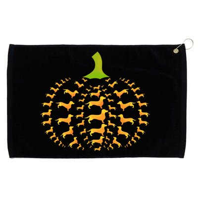 Dachshund Halloween Pumpkin Apple Animals Vegetables Friend Dog Grommeted Golf Towel