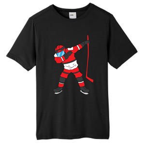 Dabbing Hockey Player Hockey Son Hockey Gift Ice Hockey Great Gift Tall Fusion ChromaSoft Performance T-Shirt