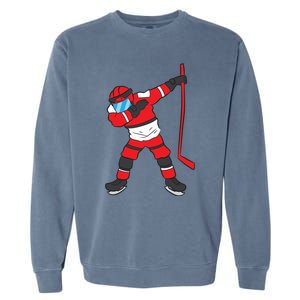 Dabbing Hockey Player Hockey Son Hockey Gift Ice Hockey Great Gift Garment-Dyed Sweatshirt